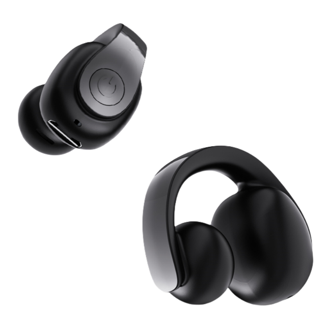 Wholesale Unbranded China Electronics Gym Sports Air Conduction Earphones Clip-on Earbuds with LED Battery Indicator