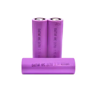 21700 4000Mah 5000Mah 15a 3.7V Cel 21700 Batterij Hoge Capaciteit Oplaadbare Platte Top/Knop Top Li Ion Batterij Voor Flitser