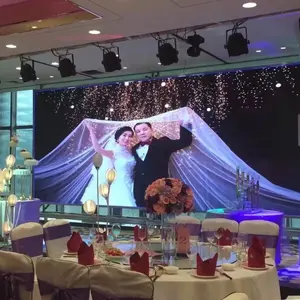 HD P3.91 500x1000mm sewa pernikahan Gereja publik acara ramping latar belakang panggung latar belakang Modular LED dinding