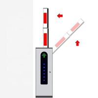 Système de barrière de sécurité automatique abordable DC Brushless Motor Boom Barrier Gate Traffic Barrier Gate for Parking Lot