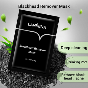 Masque nettoyant en profondeur au charbon de bambou LANBENA pour éliminer les points noirs et réduire les pores du nez - Product Image 2