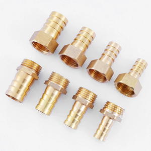 BPST BSPP NPT Chủ Đề 1/8 1/4 3/8 1/2 Nam Chủ Đề Đẩy Trong Vòi Barb Brass Ống Lắp Ống Adaptor - Product Image 5