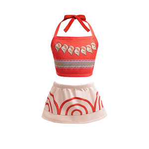 Abito da principessa per bambine <span class=keywords><strong>serie</strong></span> Moana, nuovo modello primavera/estate 2026, gonna con bretelle per Halloween - Vendita all'ingrosso BX - Product Image 5