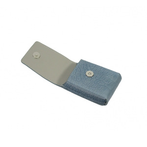 Estuche creativo personalizado para cigarrillos de cuero, caja minimalista para guardar cigarrillos con cierre a presión, protector de cigarrillos con textura de cocodrilo - Product Image 2