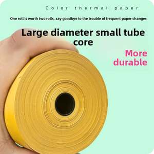 Papel Térmico para Caja Registradora, Colorido, 80X50, Naranja, Impresión Personalizada, Diámetro del Núcleo de 17 mm 5 Rollos/Paquete - Product Image 3