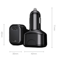 Dispositivo Antirrobo con Etiqueta, Control Remoto Inalámbrico Portátil, Mini Alarma para Coche, Cargador Inteligente para Coche, Rastreador GPS 4G WiFi para PC