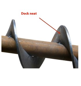 Thép không gỉ liên tục vít lưỡi phần mới xoắn ốc chuyến bay bằng Độ dày băng tải trục vít cho ngành công nghiệp bán lẻ máy gặt - Product Image 2