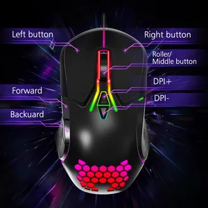 ONIKUMA <span class=keywords><strong>CW902</strong></span> Profesional con cable 6400 DPI USB Óptico LOL Ratones Ergonómico RGB Iluminación Gaming Mouse con 7 DPI Modos para PC - Product Image 3