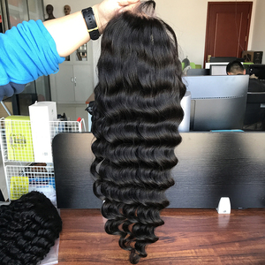 Nuovo arrivo parrucca di capelli umani a onde sciolte con fascia per capelli nessuna parrucca di pizzo fatta a macchina per donne nere senza <span class=keywords><strong>recensioni</strong></span> - Product Image 1