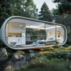 Gelecek Villa konteyner ev mobil otel kapsül Modern modüler ev prefabrik yapı kapsül ev - Product Image 1