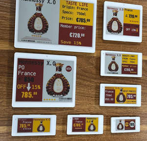 Etiquetas Electrónicas de Precio para Estantes con Pantalla a Color E-Paper, Sistema ESL/EAS, Clips para Etiquetas, Portaetiquetas de Precio - Product Image 1