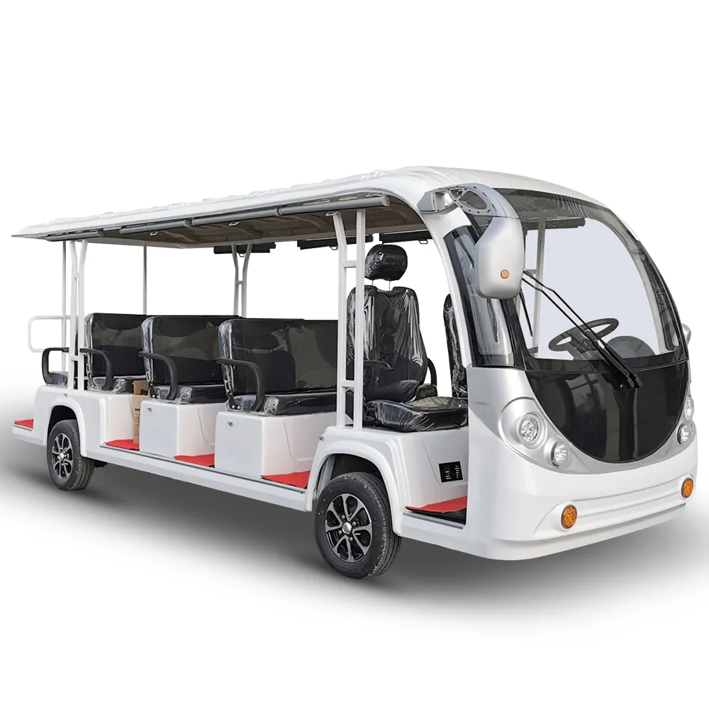 적합한 11 인승 전기 관광 버스 셔틀 버스 투어 자동차 전기 오피스 버스