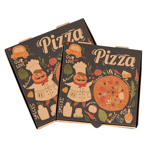 7" Coloured Folding Empty Pizza Box Pizza Dough Tray Box For Motorcycle Delivery Food Box