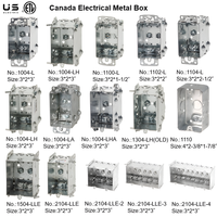 Boîtes métalliques électriques en acier galvanisé de 1 gallon répertoriées CETL 3104-KSSX 16 boîtiers d'instruments électroniques en acier de puissance Cu.ln