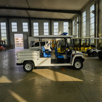 Véhicule utilitaire 72V, voiture de patrouille électrique 4 places pour la sécurité communautaire, les centres de villégiature, les campus, les hôtels et les visites touristiques