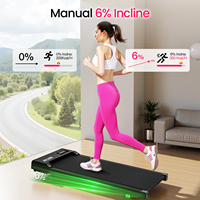 Tapis de marche électrique sans balais, mini tapis de course portable pour bureau avec écran LED, stock UE, livraison directe
