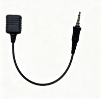 Kabel Adaptor ABS Baru HLM untuk Headset Radio Dua Arah Yaesu VX-700 VX-710 VXA-220 EVX-S24 ke K-Connector Buatan China