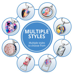 Sublimación Llavero Espacios en blanco Multifunción Key Chaine Cuero Llaveros Foto Sublimación Llaveros - Product Image 5