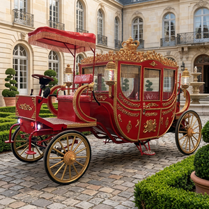 Charrette de mariage sophistiquée, chariot à chevaux noble, charrette électrique haut de gamme, charrette royale de tourisme (avec dépôt) - Product Image 1
