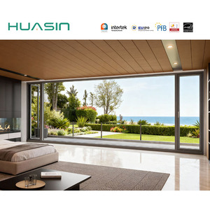 ספק חלונות מסגסוגת אלומיניום אפור כהה מחוזק מפלדת אל-חלד 2025 לפי תקן אמריקאי, במחיר מפעל של חברת הואסין. - Product Image 5