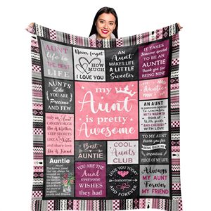 Couverture en flanelle jacquard douce et confortable, cadeau original pour la meilleure amie, la tante, la maman, la fille, la petite sœur, étiquette personnalisée incluse - Product Image 4