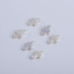 Perlas Sueltas de Agua Dulce de Cultivo, Forma de Cruz, 10*15mm, Naturales de Zhuji, para Bisutería DIY - Product Image 2