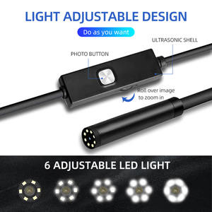 Caméra endoscopique portable USB Dearsee, <span class=keywords><strong>endoscope</strong></span> d'inspection WiFi pour Android <span class=keywords><strong>iPhone</strong></span>, <span class=keywords><strong>endoscope</strong></span> industriel de 8 mm - Product Image 6