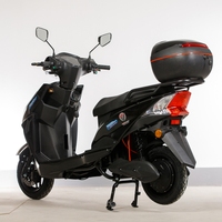 Vente directe usine : Moto électrique 2 places avec coffre arrière, 60V 72V 1500W 2000W, Scooter électrique tout-terrain haute puissance pour adultes