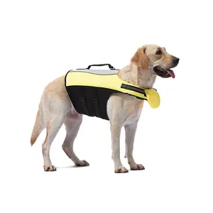 best seller polyester large dog life jacket pet-friendly polyester dog swimsuit golden retriever life jacket
