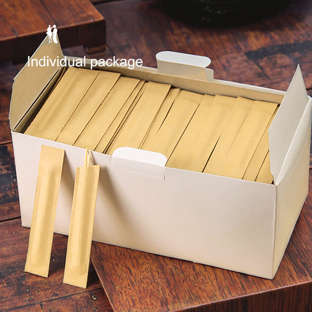 25000 Packs Disposable Bamboo Toothpicks Kraft Paper Individually Wrapped Bamboo Toothpicks Bag For Hotel Restaurant