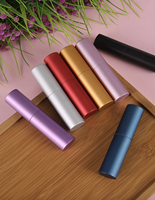 RTS rond 5ml Twist Up métal vaporisateur 8ml aluminium Portable rechargeable 10ml atomiseur de parfum