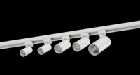 Projecteur LED COB Commercial sur Rail en Aluminium, Luminaire Spot à CRI Élevé pour Magasins de Détail et Galeries d'Exposition