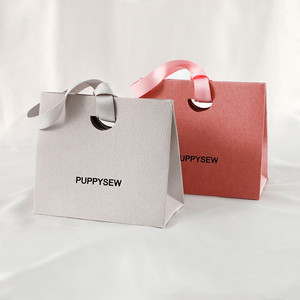 <strong>Custom</strong> <strong>Design</strong> Luxury Art <strong>Paper</strong> <strong>Bag</strong> With Ribbon Handle Reusable Shopping Gift <strong>Paper</strong> <strong>Bag</strong> With Your Own Logo for Clothing Jewelry - Product Image 2