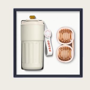 Creative Wholesale Company Celebration Coffee Cup+Neck Hanging Fan Luxury High End Business <b>Gift</b> <b>Set</b> - Product Image 3
