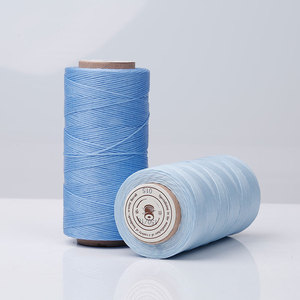 210d 1,0mm 180 metros <span class=keywords><strong>hilo</strong></span> encerado plano para coser bolsos de cuero <span class=keywords><strong>hilo</strong></span> Cordón de cera Fonecklace cuerda encerada para <span class=keywords><strong>hilo</strong></span> de pulseras - Product Image 3