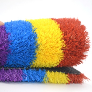 Colorido 20mm 30mm Césped sintético Hierba de <span class=keywords><strong>color</strong></span> <span class=keywords><strong>artificial</strong></span> para jardín - Product Image 4