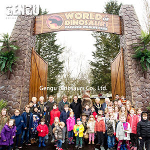 Dinosaures De La Fiber De Verre Entrée Au <span class=keywords><strong>Parc</strong></span> - Product Image 6