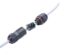 Connecteurs étanches pour l'aviation UAC-200-5 Type I Matériau PA66 Degré de protection IP68 Connecteur étanche en laiton nickelé