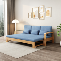 HANYEE – lit simple pliable en bois massif, multifonctionnel, double usage, rétractable, avec rangement, petit canapé de maison
