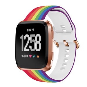 Correa de Silicona Impresa con Hebilla de Color para <span class=keywords><strong>Fitbit</strong></span> <span class=keywords><strong>Versa2</strong></span>/Versa Lite, Correa de Reloj Versa Impresa - Product Image 1