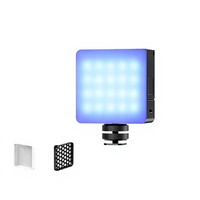 Mini Ulanzi VL-49 RGB PRO Lumière vidéo LED pleine couleur 2500K-9000K pour appareil photo avec diffuseur nid d'abeille en plastique CRI>95