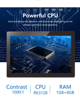 Tablet PC Android 8 inci RK3128 Custom Touch dengan Layar LED /USB/VGA, Wi-Fi Terintegrasi, Braket Sudut Dapat Disesuaikan, Berdiri Sendiri, HD