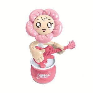 Jouet musical interactif pour bébé fille, créatif, chantant, parlant, répétant, dansant, enregistrant, marchant, en forme de tournesol - Product Image 3