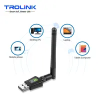 TROLINK Adaptor Nirkabel Mini USB 2.0 WiFi Alfa Kartu Jaringan WI-FI 802.11n 600M Adaptor WiFi Jaringan