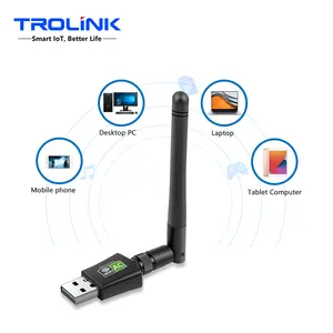 TROLINK迷你USB 2.0 WiFi阿尔法无线适配器WI-FI网卡802.11n 600M网络WI-FI适配器