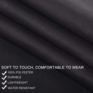 En vrac en gros 2 poches Polyester coton serveur noir blanc personnalisé imprimé logo rayure court demi taille tabliers - Product Image 6