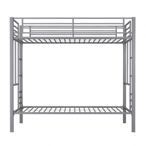 Diseño simple Sleeper individual gris muebles litera doble chico cama de metal - Product Image 4