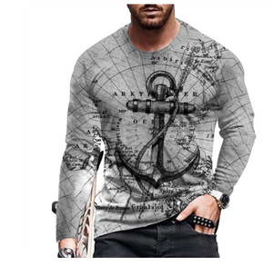 Camiseta <span class=keywords><strong>de</strong></span> manga larga <span class=keywords><strong>de</strong></span> poliéster 100% <span class=keywords><strong>de</strong></span> alta calidad para hombre, impresión personalizada, longitud corta transpirable Universal para la <span class=keywords><strong>temporada</strong></span> <span class=keywords><strong>de</strong></span> <span class=keywords><strong>verano</strong></span> - Product Image 6
