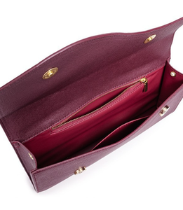 Bolso de Mano Tipo Clutch Morado de PU, Geométrico, Cuadrado, con Cierre de Botón, para Uso Diario y Nocturno - Product Image 2