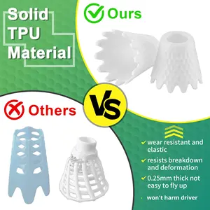 Lot de 8 tees de golf polyvalents en plastique, résistants à l'usure, élastiques, multi-tailles, pour mini-bouteilles de bière, modèle HYT-33 - Product Image 5